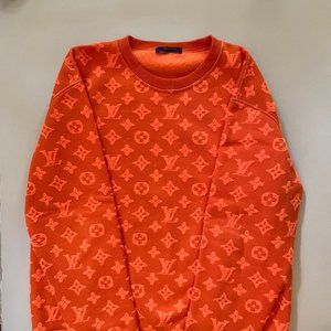 Louis Vuitton mens XL jacquard monogram sweater
